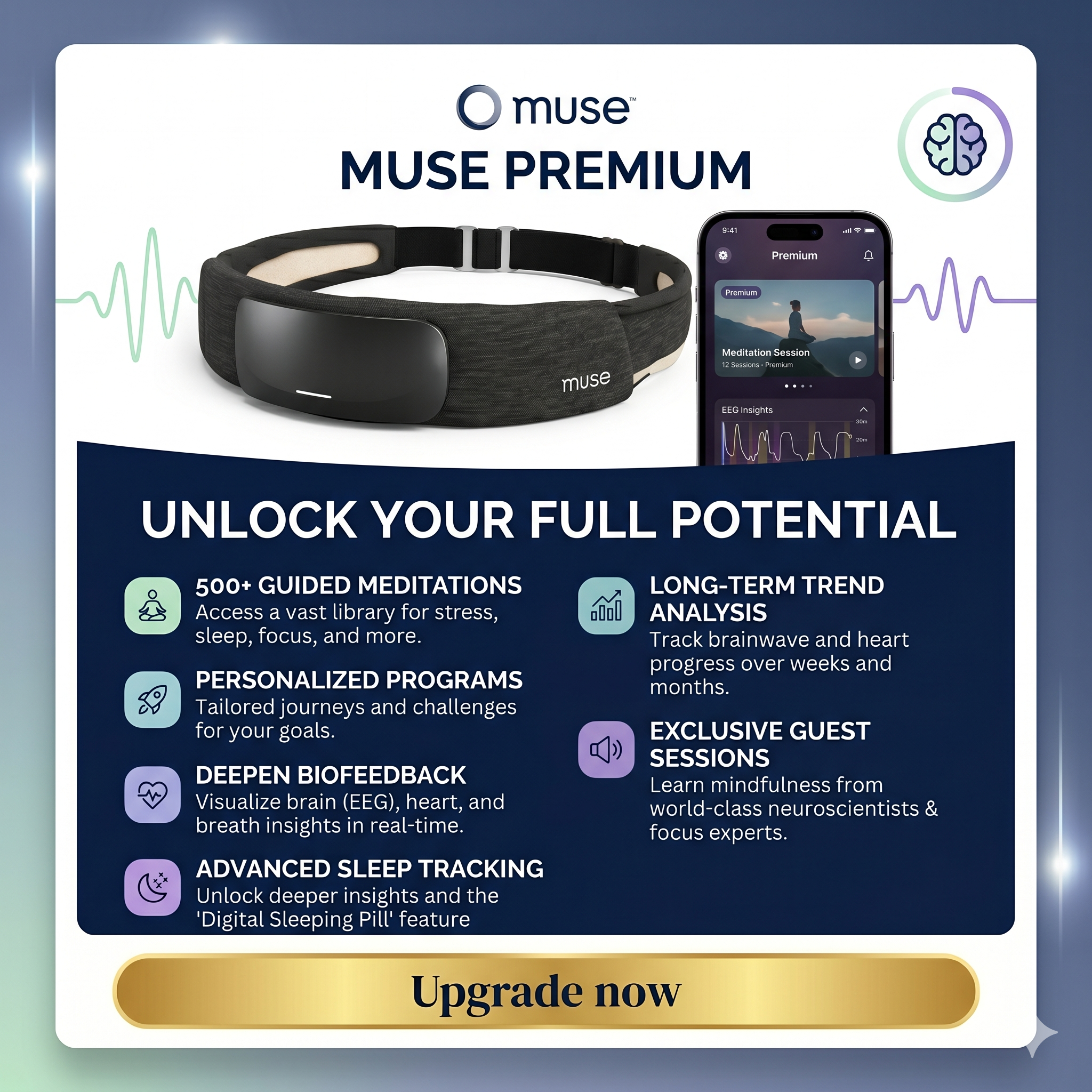 Muse Premium (Subscription) - Your personal brain coach—on demand.