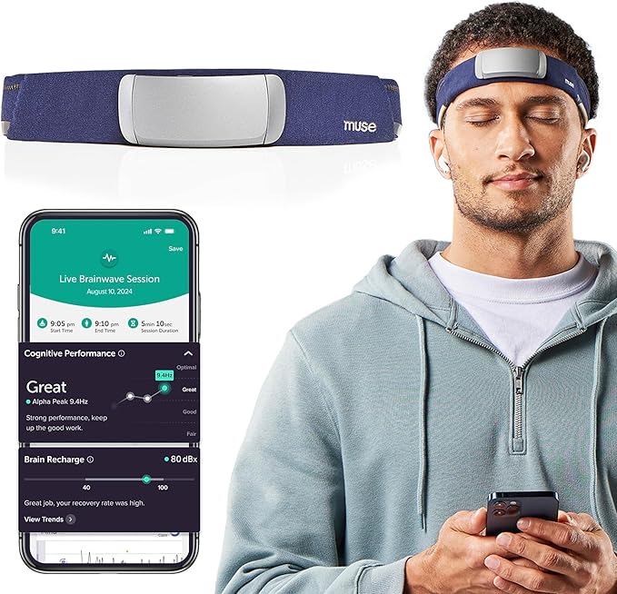 Muse S : The Brain Sensing Headband - EEG Headband - Meditation & Sleep Tracker