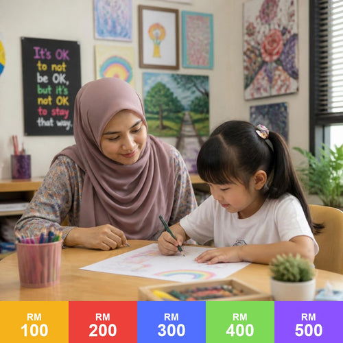Art Therapy service card, RM100 to RM500