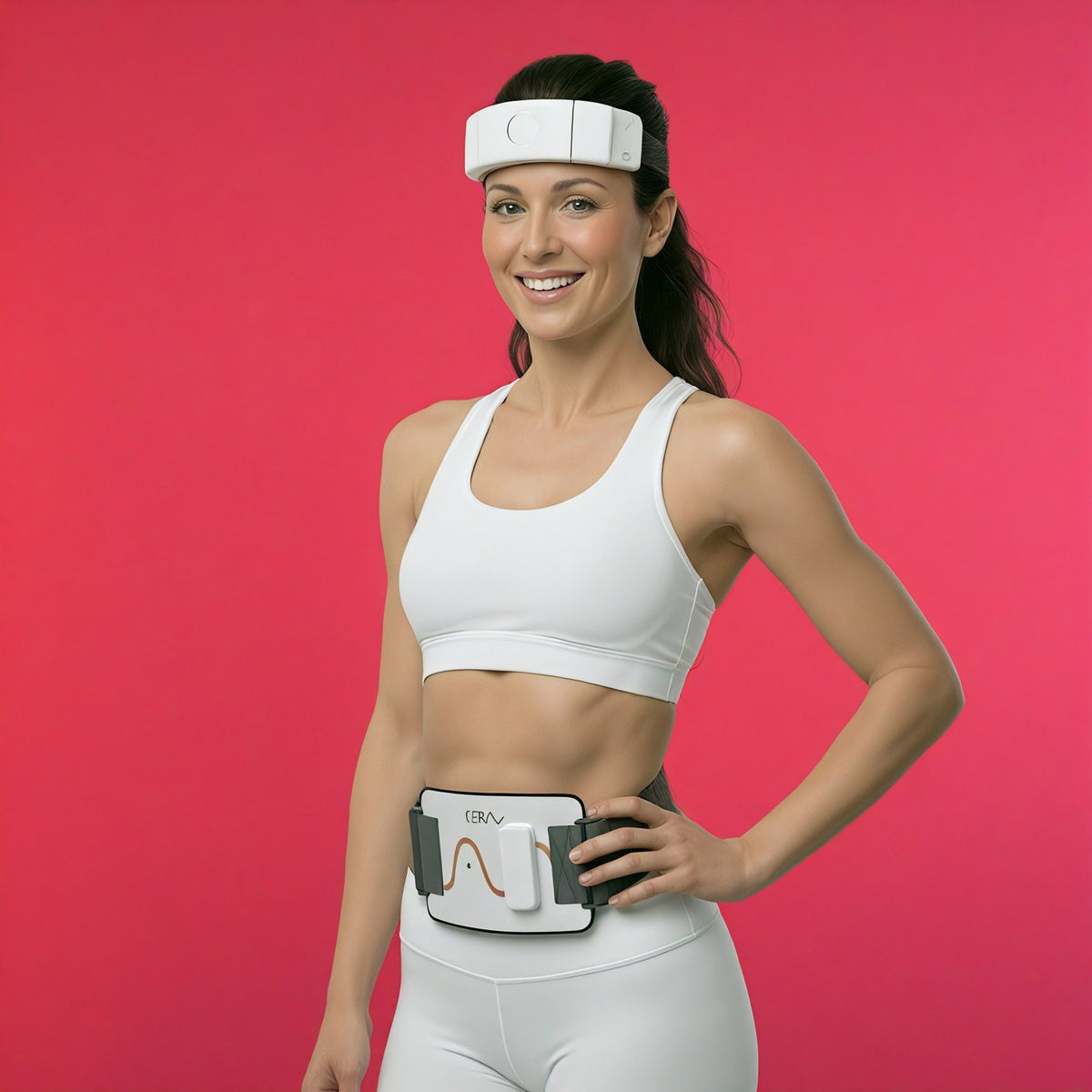 The CERA System worn on the head and abdomen