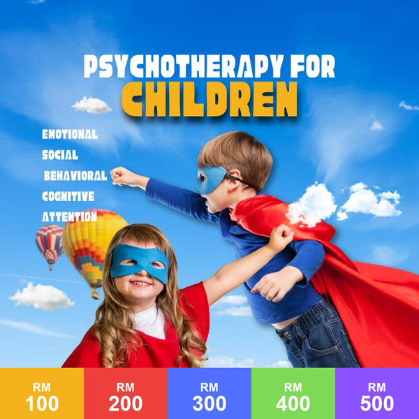 Children's Psychotherapy service card, RM100 to RM500