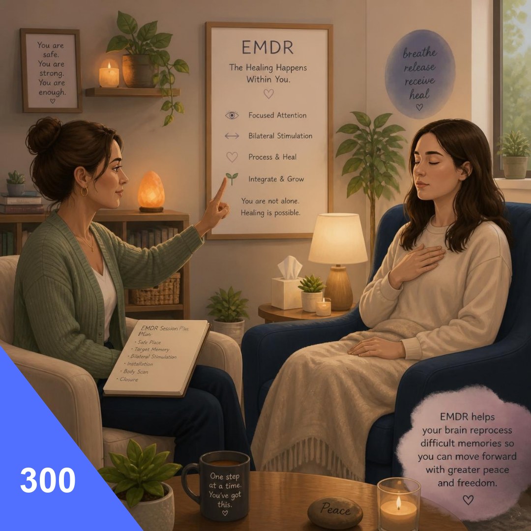 EMDR Therapy service card, RM300