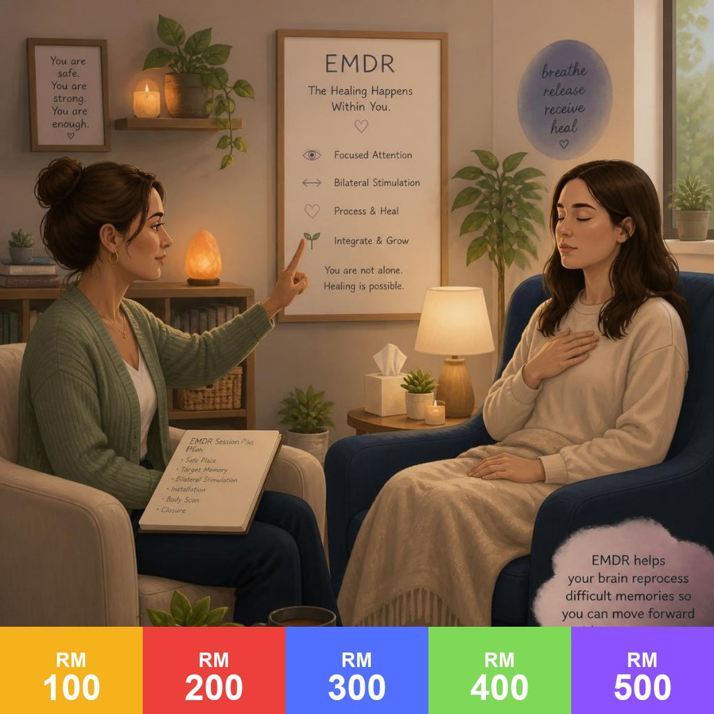 EMDR Therapy service card, RM100 to RM500