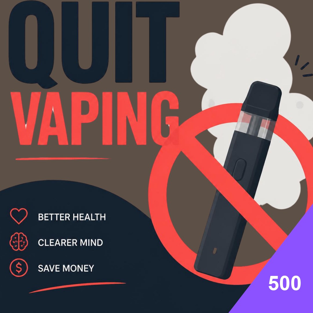 Quit Vaping service card, RM500