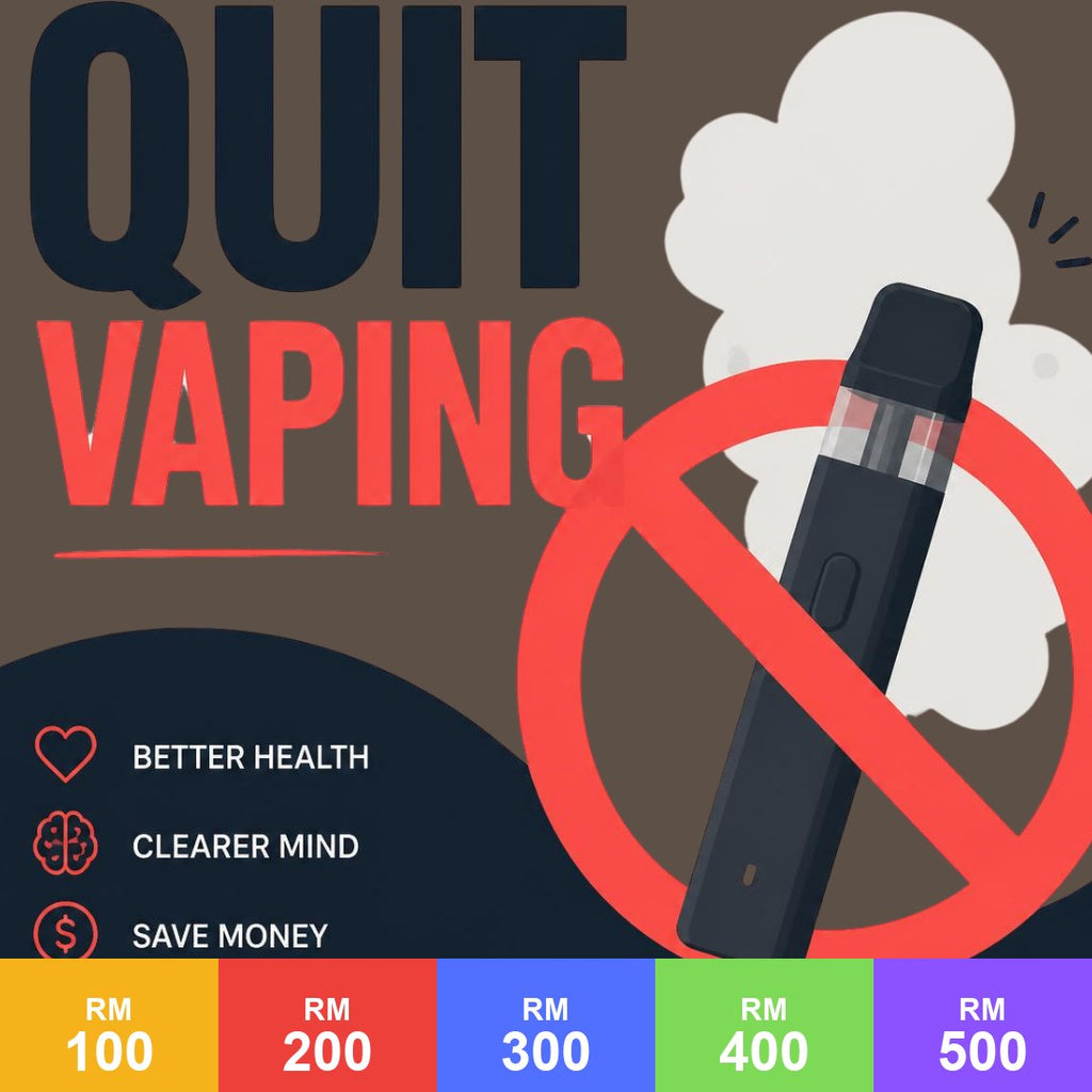 Quit Vaping service card, RM100 to RM500