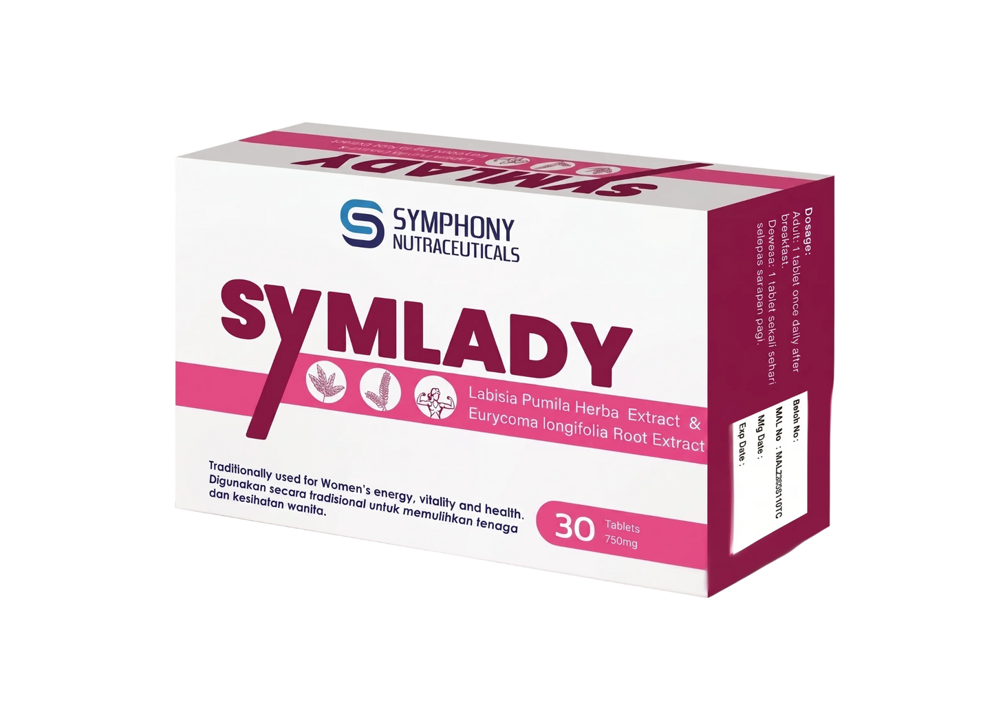 Symlady - Formulation to improve symptoms and quality of life in all stages of menopausal women
