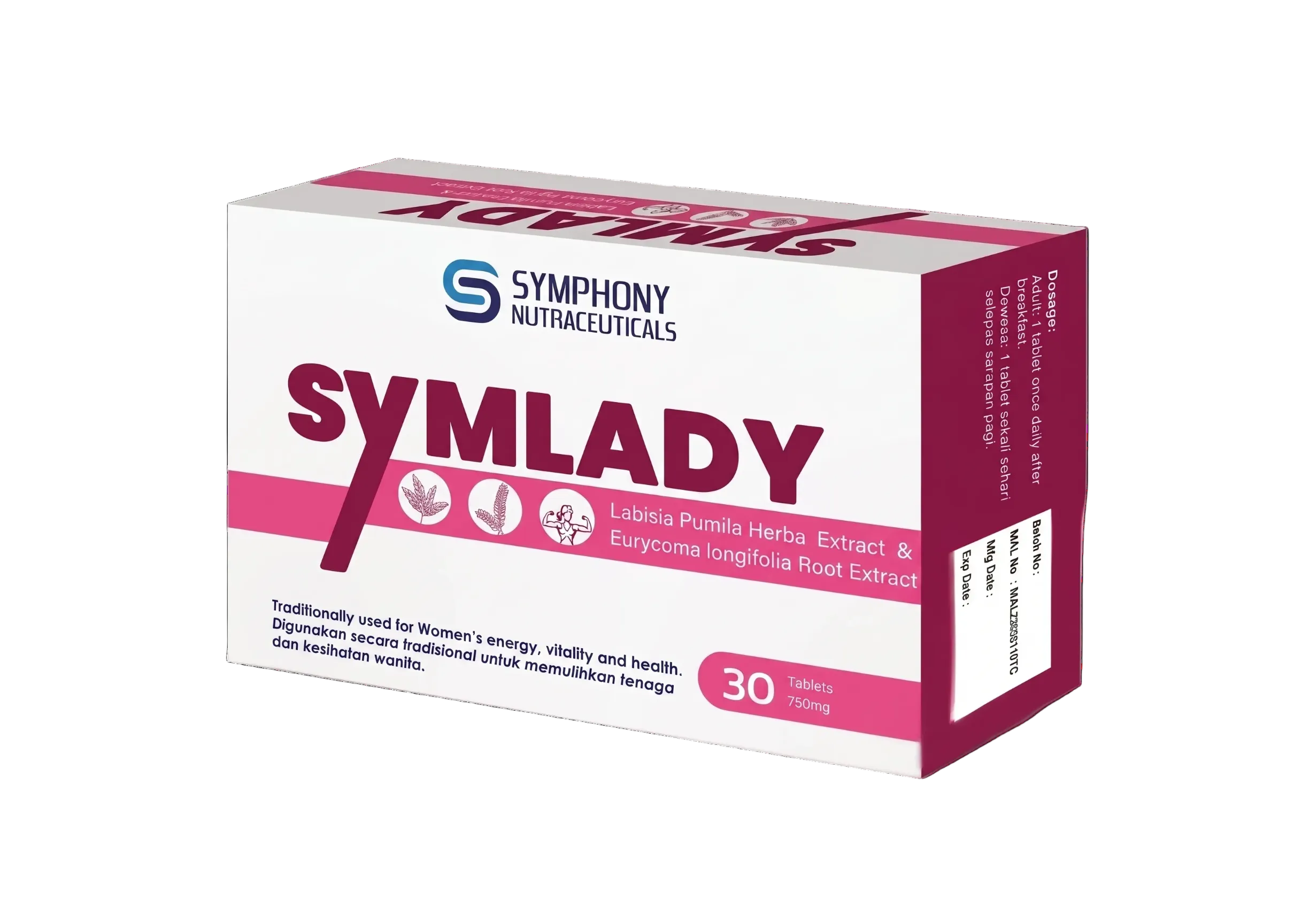 Symlady - Formulation to improve symptoms and quality of life in all stages of menopausal women