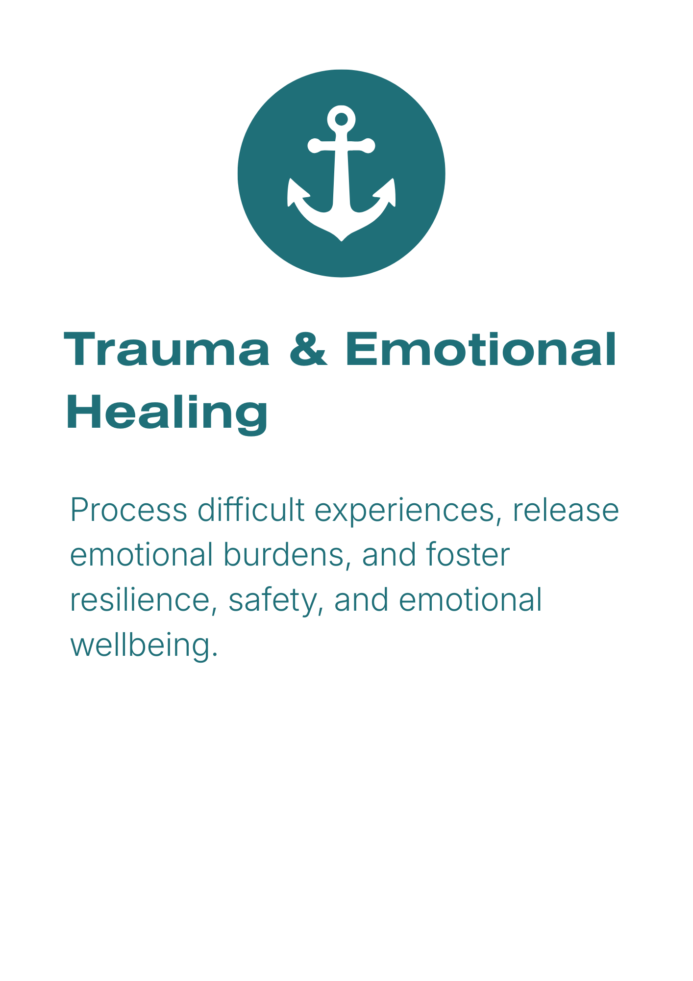 Trauma & Emotional Healing
